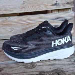 Hoka Black and Gray Athletic Shoes